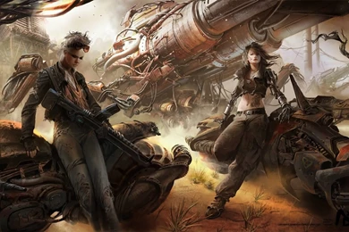Technics Warrior Apocalyptic Fantasy Girls Cyberpunk Punk ...