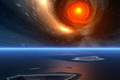 Moon Ocean Space Backgrounds iPhone 5s Wallpapers Download