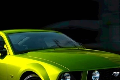Green Ford Mustang iPhone 5 Wallpapers