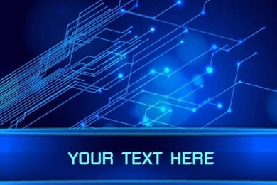 Blue Abstract Technology Backgrounds Vector