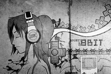 Girl With Headphones Wallpapers
