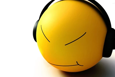 Smiley Face With Headphones Wallpapers   Digital Art Wallpapers ...