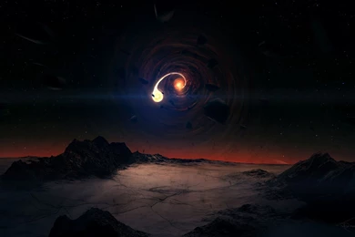 Black Hole Scene Wallpapers