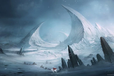 Download 1920x1080 Winter Fantasy Landscape Wallpapers