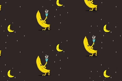 Banana Loves The Moon Ask.fm Backgrounds   Food Wallpapers