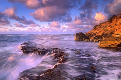 Rocky Ocean HD Desktop Wallpapers : Widescreen : High Definition ...