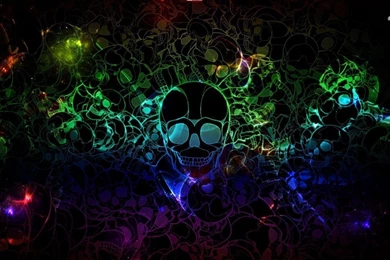 Neon Skulls Wallpapers   Digital Art Wallpapers