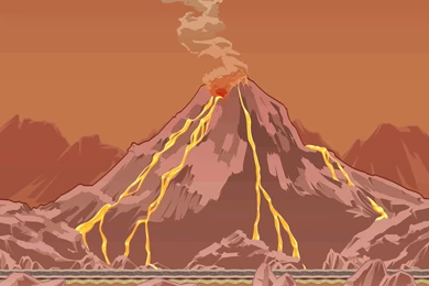 Animated Volcano Backgrounds (1) By Agifarclor On DeviantArt
