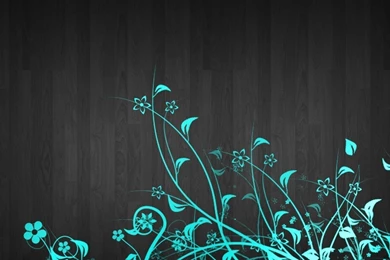 1920x1080 Blue Flowers Black Wood Desktop PC And Mac Wallpapers