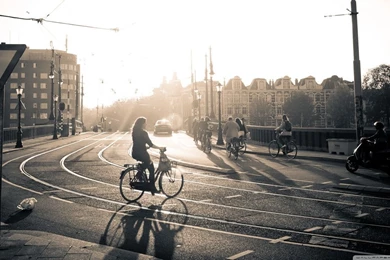 Sunset In Amsterdam HD Desktop Wallpapers : Widescreen : High ...