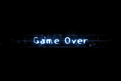 Game Over Black Backgrounds Wallpapers