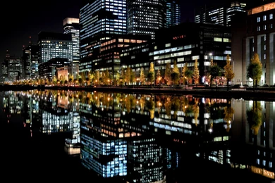 Nature Night City Lights Rivers Wallpapers
