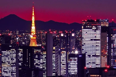 Download Wallpapers 3840x1200 Japan, Tokyo, Buildings, Night, City ...