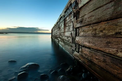 Download Wallpapers 3840x2160 Night, Lake, Bridge, Landscape 4K ...