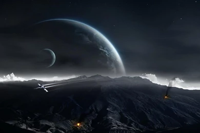 Space Dark Planet Desktop Wallpapers Hd Wallpapers Free To ...
