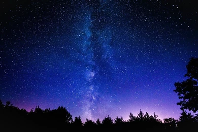 Galaxy Milky Night Rock Sky Space Stars Wallpapers Wallpapers ...