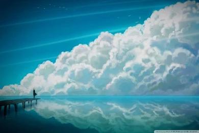 Sky Anime HD Desktop Wallpapers : Widescreen : Fullscreen : Mobile ...