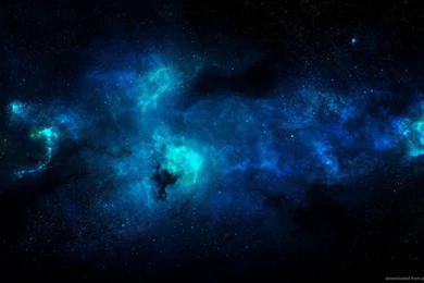 Download 1366x768 Blue Space Wallpapers