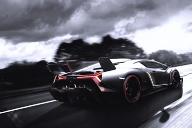 Lamborghini Supercar At Road High Speed Wallpapers