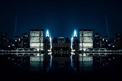 City Night Reflections Wallpapers HD Desktop Backgrounds Travel