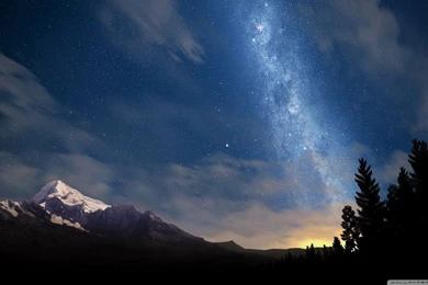 Starry Night Sky HD Desktop Wallpapers : High Definition ...