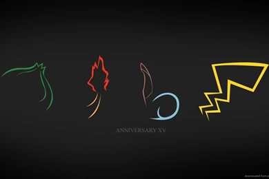 Download 1366x768 Pokemon XV Anniversary Wallpapers