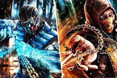 Mortal Kombat Artwork: Sub Zero & Scorpion   1280x720   HD 16/9 ...