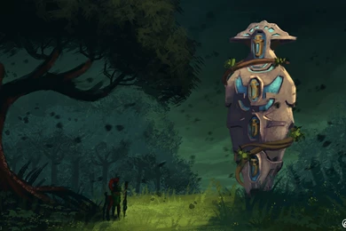 Download Wallpapers 3840x2160 Radiant Tower, Dota 2, Art 4K Ultra ...