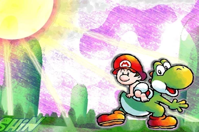 Yoshi And Baby Mario   Yoshi Wallpapers (26503790)   Fanpop