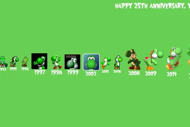 Yoshi's 25th Anniversary Wallpapers By TheWolfBunny On DeviantArt