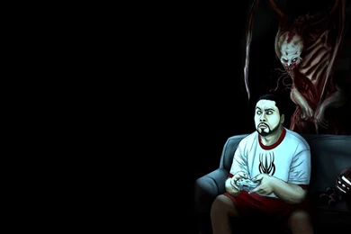 Download Wallpapers 1920x1080 Dead Space, Funny, Player, Joystick ...