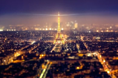 Eiffel Tower Metropolis Paris Night Lights Wallpapers   2048x1152 ...