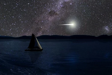 Sailboat Under Beautiful Night Sky Wallpapers By Jogjose On DeviantArt