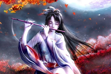 1920x1080 Anime Flute Girl Wallpapers