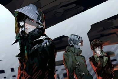 Download Wallpapers 1366x768 Tokyo Ghoul, Kaneki Ken, Guys, Art ...