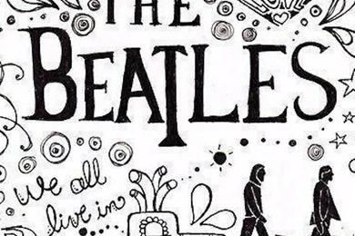 Doodle Yellow Submarine iPhone 5 Wallpapers