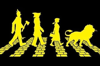 Yellow Wizard Of Oz The Beatles Bricks Wallpapers