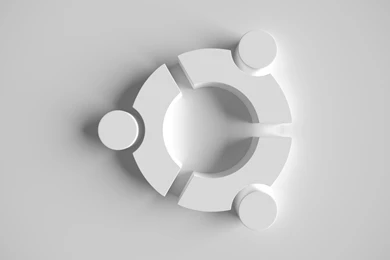 White Logo Ubuntu Symbol Wallpaper Backgrounds