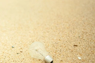 Light Bulb On Sand HD Desktop Wallpapers : High Definition ...