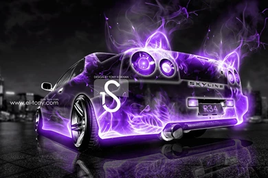 Nissan Skyline R34 Abstract Car City 2013 « El Tony