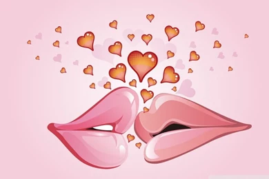 Kiss, Valentine's Day HD Desktop Wallpapers : Widescreen : High ...