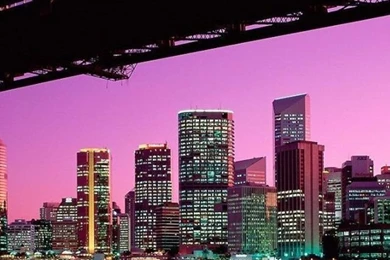 Purple City iPhone 4s Wallpapers Download