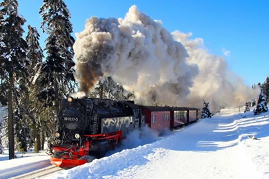 1920x1080 Winter Locomotive Wallpapers