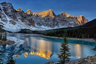 1920x1080 Moraine Lake Winter Wallpapers