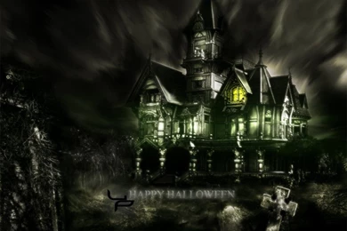 The helloween house gothic wallpaper.jpg
