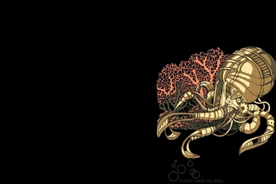 Steampunk Mechanical Octopus Animals Robots Wallpapers
