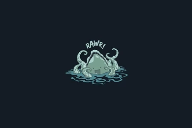 OCTOPUS Sealife Underwater Ocean Sea Art Artwork Minimal ...