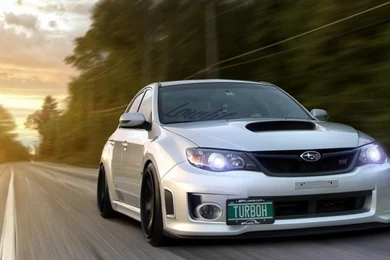 Download Wallpapers 640x960 Subaru Impreza Wrx, Traffic, Auto, Road ...