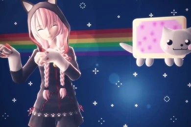 Mmd Luka NyanCat Wallpapers By XKamisaku On DeviantArt