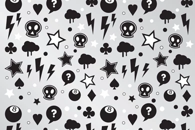 Punk Characters Pattern Backgrounds   Black, Colors, Grey, White ...